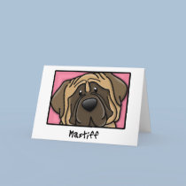 Cartoon Square Mastiff cards