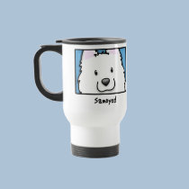 Cartoon Square Samoyed mugs