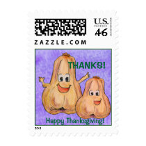 Cartoon Squash 2 Butternuts Small Postage postage by zooogle Cartoon Squash 2 Butternuts Small Postage postage