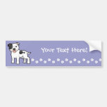 Cartoon Staffordshire Bull Terrier Bumper Sticker