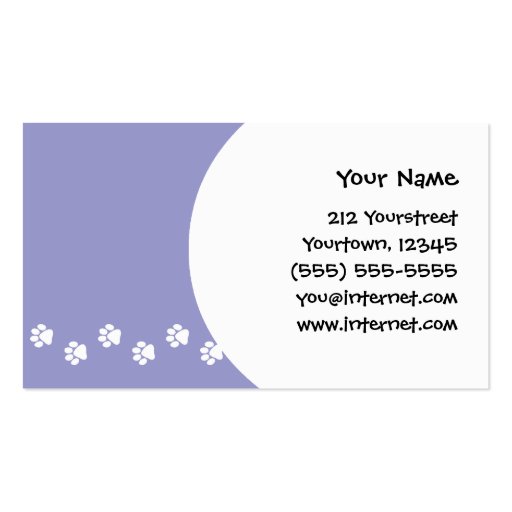 Cartoon Staffordshire Bull Terrier Business Card Templates (back side)