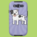 Cartoon Staffordshire Bull Terrier Galaxy SIII Cases