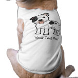 Cartoon Staffordshire Bull Terrier Pet T-shirt