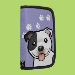 Cartoon Staffordshire Bull Terrier Folio Planners