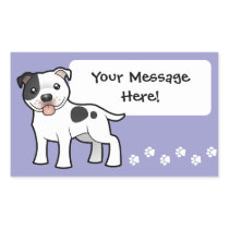 Cartoon Staffordshire Bull Terrier Stickers
