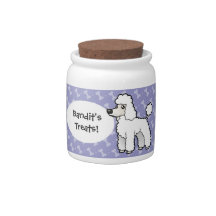 Cartoon Standard/Miniature/Toy Poodle Candy Jars