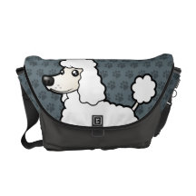 Cartoon Standard/Miniature/Toy Poodle Commuter Bags