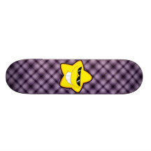 Cartoon Star; Purple Skateboard