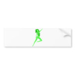 Cartoon Stripper Dancer Woman Lady Bumper Stickers