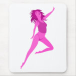 Cartoon Stripper Dancer Woman Lady mousepads