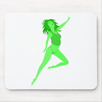 Cartoon Stripper Dancer Woman Lady Mouse Pads