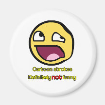 Cartoon Strokes Refrigerator Magnets