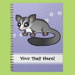 Cartoon Sugar Glider Notebook
