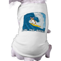 Cartoon Surfing Corgi pet clothing by MenagerieMayhem Cartoon Surfing Corgi pet clothing