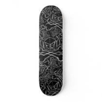 Cartoon Swede - Black / White Sketch Skate Decks