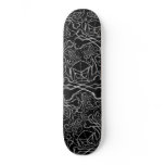Cartoon Swede - Black / White Sketch skateboards by angryassociates Cartoon Swede - Black / White Sketch skateboards