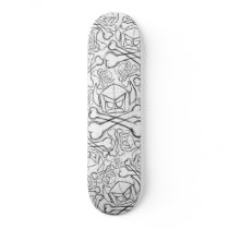 Cartoon Swede - White / Black Skateboard Decks