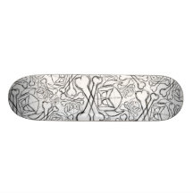 Cartoon Swede - White / Black Skateboard Decks