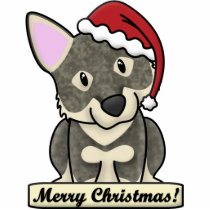 Cartoon Swedish Vallhund Christmas Ornament photo sculptures by MenagerieMayhem Cartoon Swedish Vallhund Christmas Ornament photo sculptures