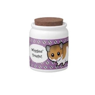 Cartoon Golden Hamster Sunflower Seed Treat Jar Cartoon Golden Hamster Sunflower Seed Treat Jar