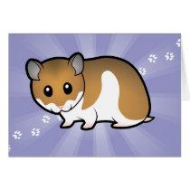 Cartoon Syrian Hamster Card