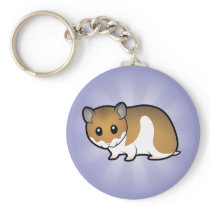 Cartoon Syrian Hamster Key Chains