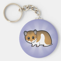 Cartoon Syrian Hamster Key Chains