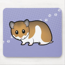 Cartoon Syrian Hamster Mouse Pad