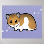 Cartoon Syrian Hamster posters