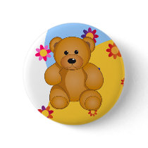 Cartoon Teddy Design buttons
