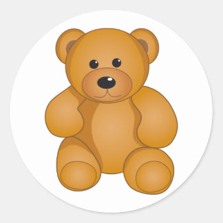 Cartoon Teddy Bear Stickers | Zazzle