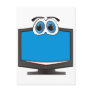 Cartoon Television Blue Post Cards