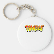 Cartoon THWACK by Chillee Wilson Key Chains