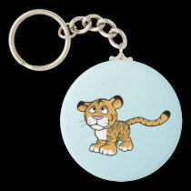 cartoon tiger keychains