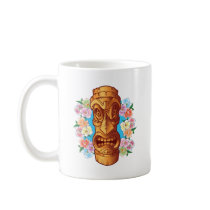Cartoon Tiki Statue mugs