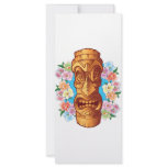 Cartoon Tiki Statue rack cards