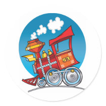 Cartoon Train Engine stickers