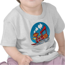 Cartoon Train Engine t-shirts by wizardofdraws Cartoon Train Engine t-shirts