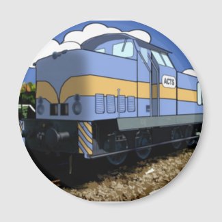 Cartoon Train magnet