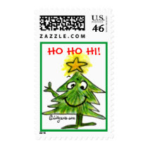 Cartoon Tree Postage Stamp