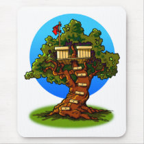 Cartoon Treehouse mousepads