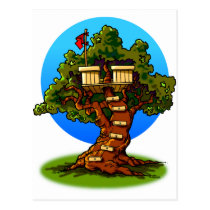 Cartoon Treehouse postcards