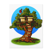 Cartoon Treehouse postcards by wizardofdraws Cartoon Treehouse postcards