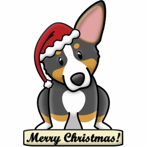 cartoon tri corgi christmas ornament photo cutout zazzle corgi christmas ornament