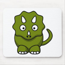 Cartoon triceratops mousepads