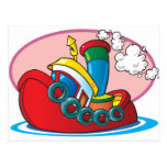Cartoon Tugboat Postcards