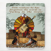 Cartoon Turkey Forgot words Beagle hay Mousepads