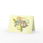 Cartoon turtle Easter bunny! cards