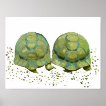Cartoon Turtles Canvas Print