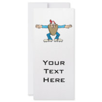 cartoon ump umpire calling SAFE Custom Rack Card